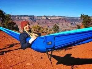 Blue/Light Blue Camping Hammock 