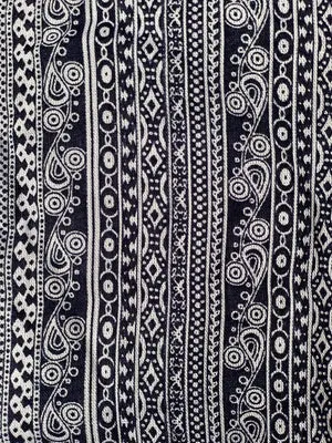Black and White Stripe Harem Pants Pattern