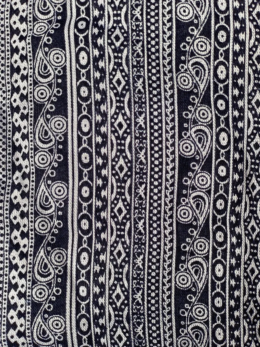 Black and White Stripe Harem Pants
