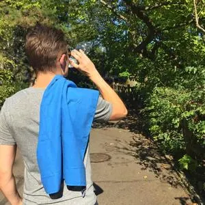 Active Roots Microfiber Travel Towel - Active Roots Blue M Microfiber Towel