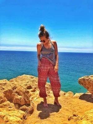 Red Stripe Harem Pants