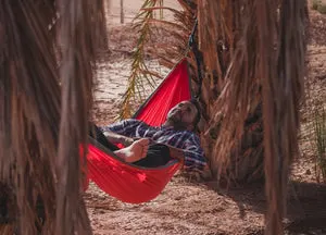 Red/Grey Camping Hammock