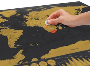 World Scratch Map Poster